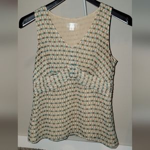 Loft polka-dot business casual tank top